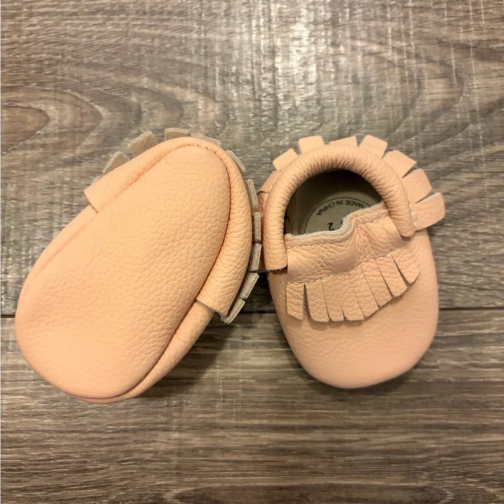 Bird Rock Baby Blush Moccasins - Picture 2 of 3